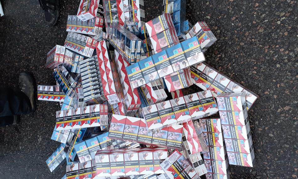 Záchyt cigaret na D1